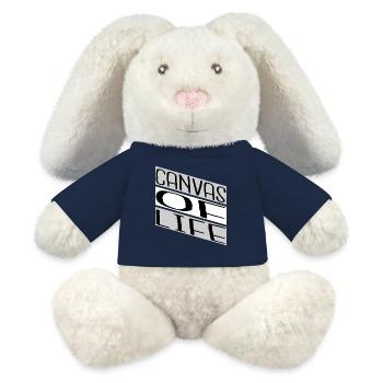 expression of identity present sayings - MiniFeet® RecycelHase® Bunny Cream - french navy - Front