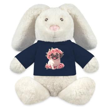 Mops - MiniFeet® RecycelHase® Creme - French Navy - Vorne