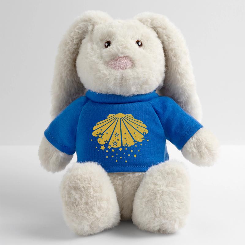 Saint Jacques de Compostelle Lapin en peluche recyclé MiniFeet® Crème