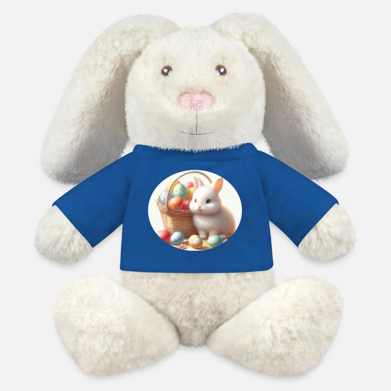 Bunny, Easter - MiniFeet® RecycelHase® Bunny Cream - royal blue