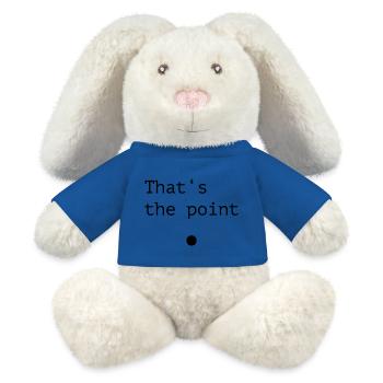Thats the point - MiniFeet® RecycelHase® Creme - Königsblau - Vorne