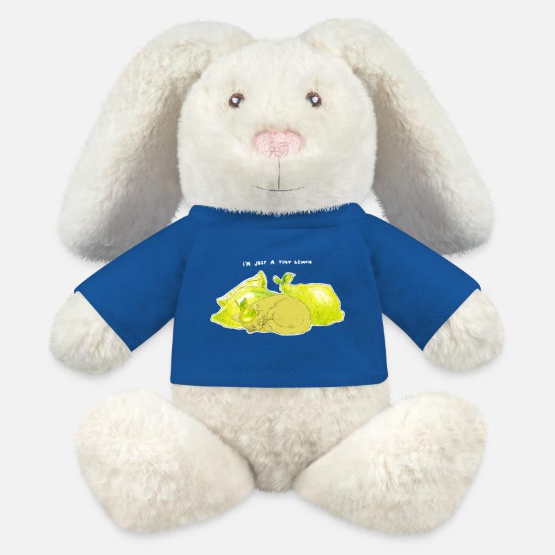 JUST A TINY LEMON - MiniFeet® RecycelHase® Bunny Cream - royal blue