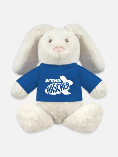 Armes Häschen - MiniFeet® RecycelHase® Creme - Königsblau