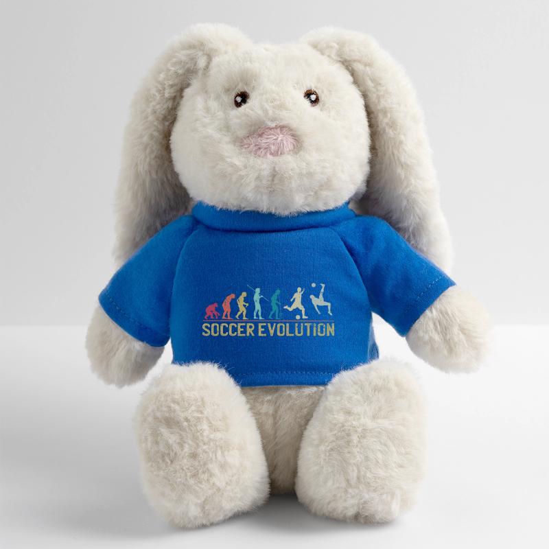 Conception de la progression de Soccer Evolution Lapin en peluche recyclé MiniFeet® Crème