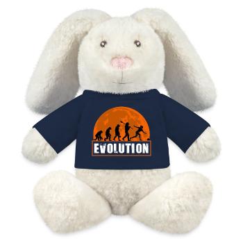 Bowling Girl Evolution Design for Sports Lovers - MiniFeet® RecycelHase® Bunny Cream - french navy - Front