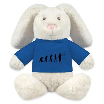 Evolution of Graffiti/ Streetart / Bombing - MiniFeet® RecycelHase® Bunny Cream - royal blue - Front