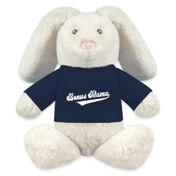 Bonus Mama Stiefmutter Ersatzmama Mutter Bonusmama - MiniFeet® RecycelHase® Creme - French Navy - Vorne