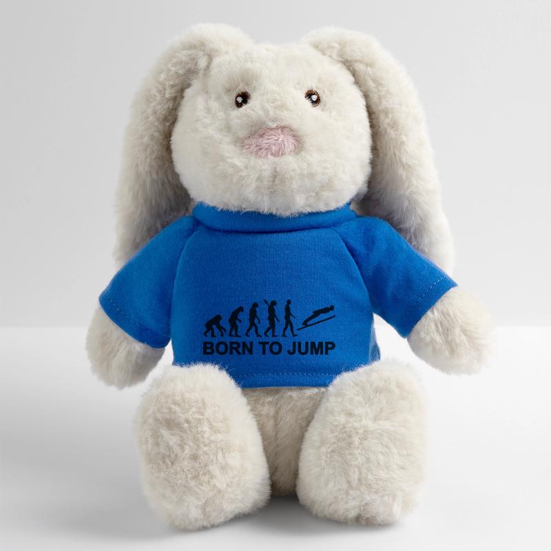 Évolution Saut à ski Lapin en peluche recyclé MiniFeet® Crème