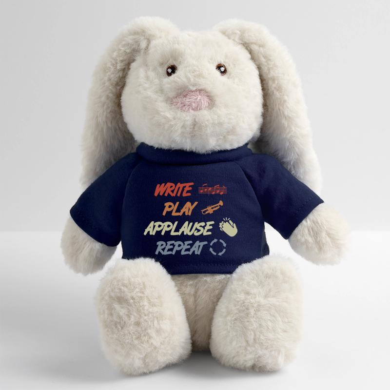 Write Play Applause Repeat MiniFeet® RecycelHase® Bunny Cream