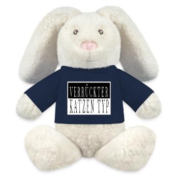 spruch streunerkatze hauskatze humor miezekatze - MiniFeet® RecycelHase® Creme - French Navy - Vorne