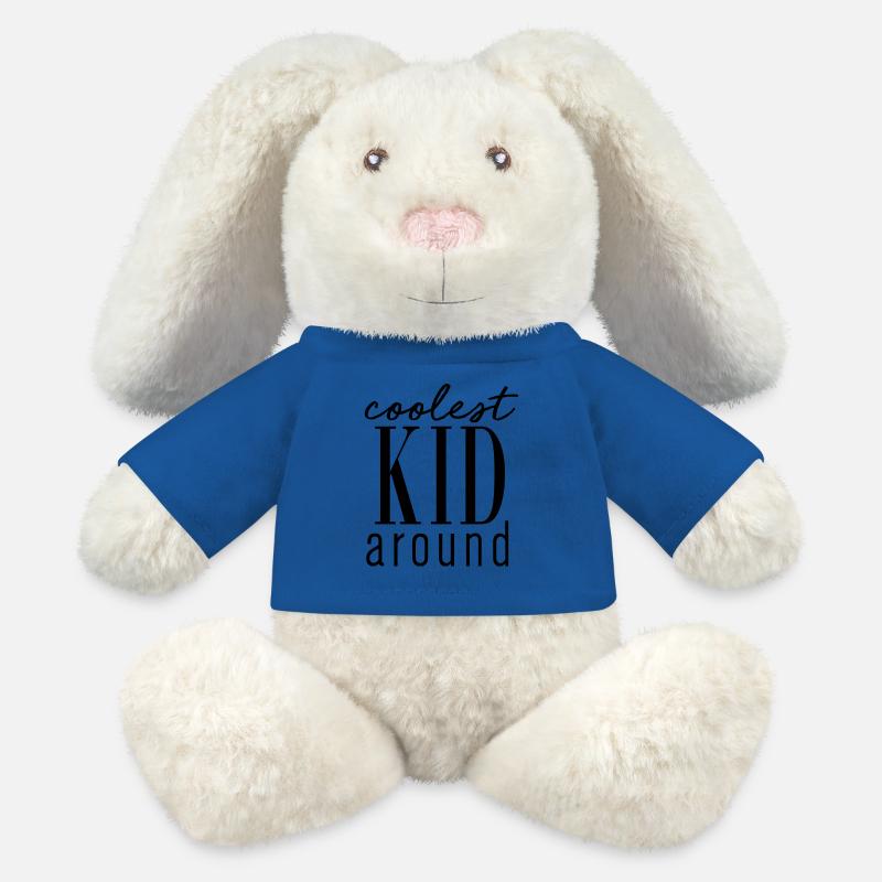 Coolest Kid around - MiniFeet® RecycelHase® Creme - Königsblau