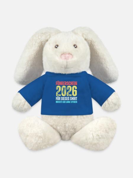 Führerschein 2026 - MiniFeet® RecycelHase® Creme - Königsblau