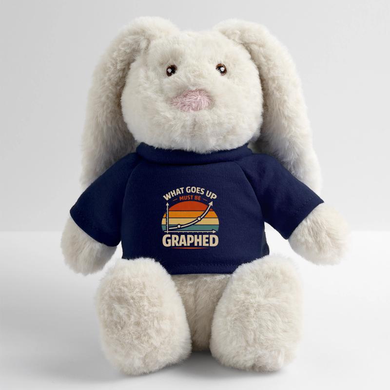 Ce qui monte est tracé | Data Nerd Lapin en peluche recyclé MiniFeet® Crème