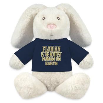 Florian - MiniFeet® RecycelHase® Bunny Cream - french navy - Front