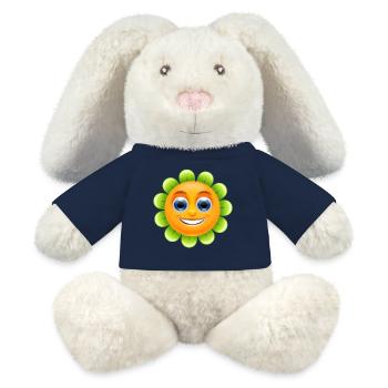 rainbow sun clouds weather rainbow sun cloud19 - MiniFeet® RecycelHase® Bunny Cream - french navy - Front