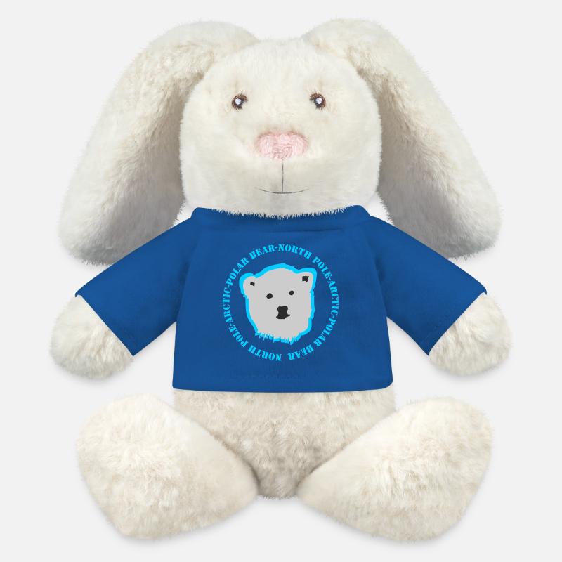 Eisbär 3 - MiniFeet® RecycelHase® Creme - Königsblau