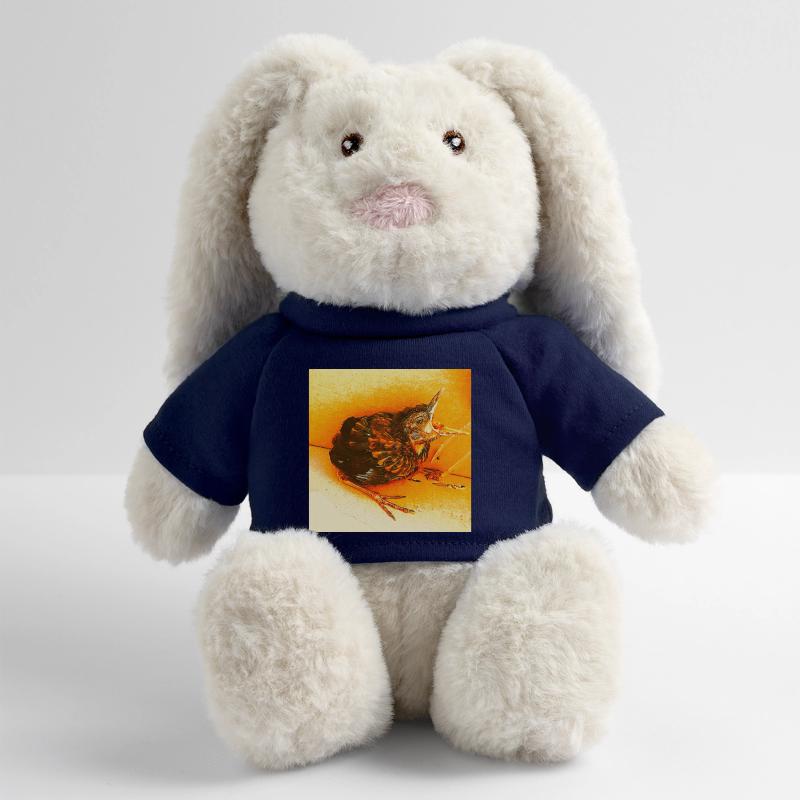 Hungrige Amsel MiniFeet® RecycelHase® Creme