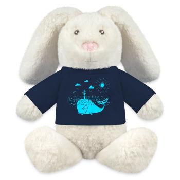 SOUPER - Lapin en peluche recyclé MiniFeet® Crème - orange doré - Devant