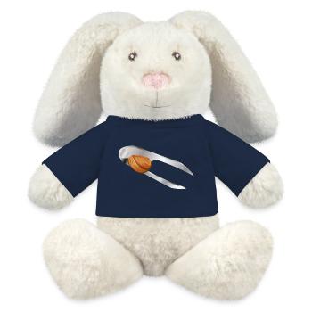 Walnuss im Nussknacker–klassisches Weihnachtsmotiv - MiniFeet® RecycelHase® Creme - French Navy - Vorne