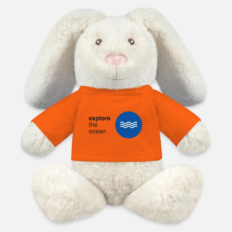 Explore-the-Ocean - MiniFeet® RecycelHase® Bunny Cream - golden orange