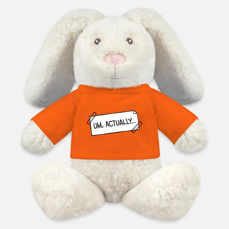 To Actually Stick Notes Nerd Smartass Logo - MiniFeet® RecycelHase® Bunny Cream - golden orange