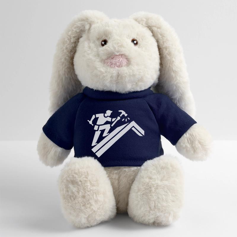 Couvreur Lapin en peluche recyclé MiniFeet® Crème