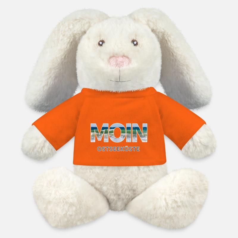 Moin Ostseeküste - MiniFeet® RecycelHase® Creme - Goldorange