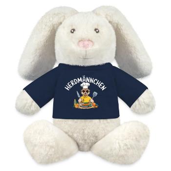 Herdmännchen Koch Suricate Pun - Lapin en peluche recyclé MiniFeet® Crème - bleu marine - Devant