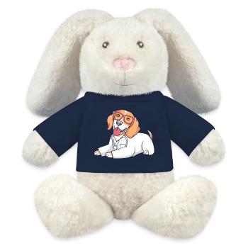 Receptionist Medicine Receptionist - MiniFeet® RecycelHase® Bunny Cream - french navy - Front