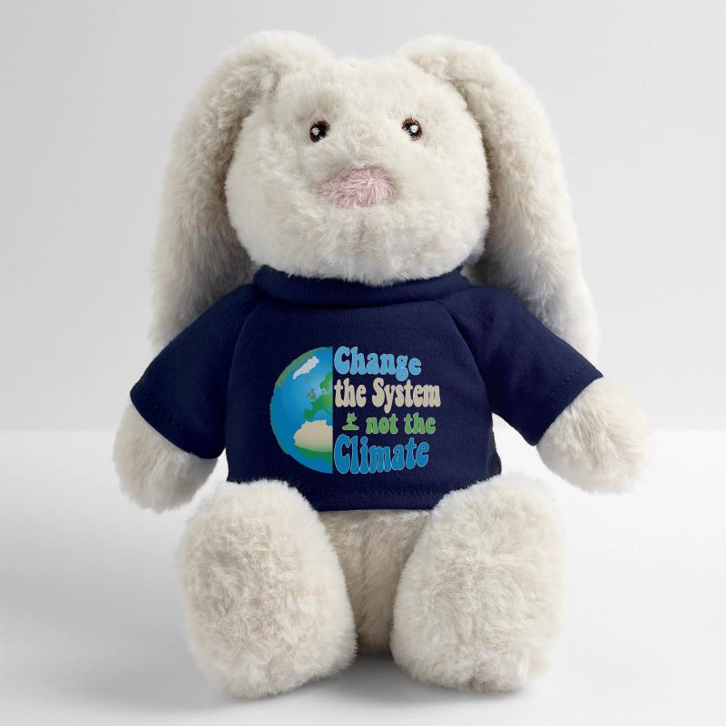 Changer le système, pas le climat Lapin en peluche recyclé MiniFeet® Crème
