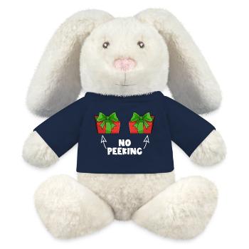 Don't look! Naughty Christmas present! Watch - MiniFeet® RecycelHase® Bunny Cream - french navy - Front