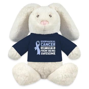 Cancer Esophagus Chemo Cancer Survivor - MiniFeet® RecycelHase® Bunny Cream - french navy - Front