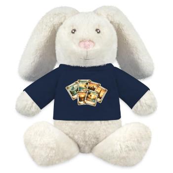 Vintage Postkarten Tropen Sunset - MiniFeet® RecycelHase® Creme - French Navy - Vorne