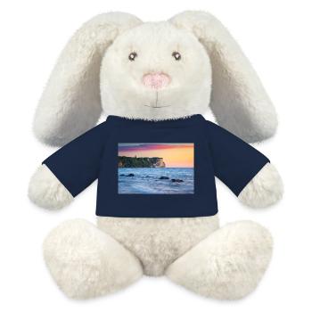 Sonnenaufgang am Kap Arkona - MiniFeet® RecycelHase® Creme - Goldorange - Vorne