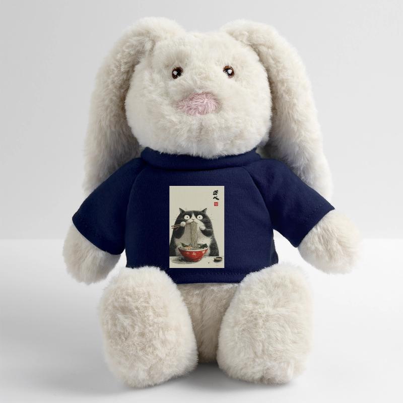 Neko Ramen Feast MiniFeet® RecycelHase® Bunny Cream