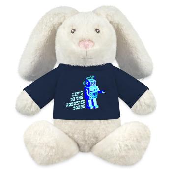 robotnik dance - old school robots - MiniFeet® RecycelHase® Creme - French Navy - Vorne
