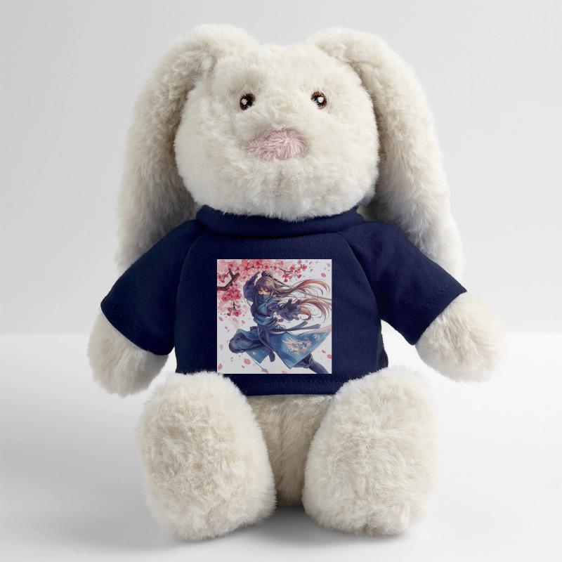 Cherry Blossom Ninja in Lightning Attack MiniFeet® RecycelHase® Bunny Cream