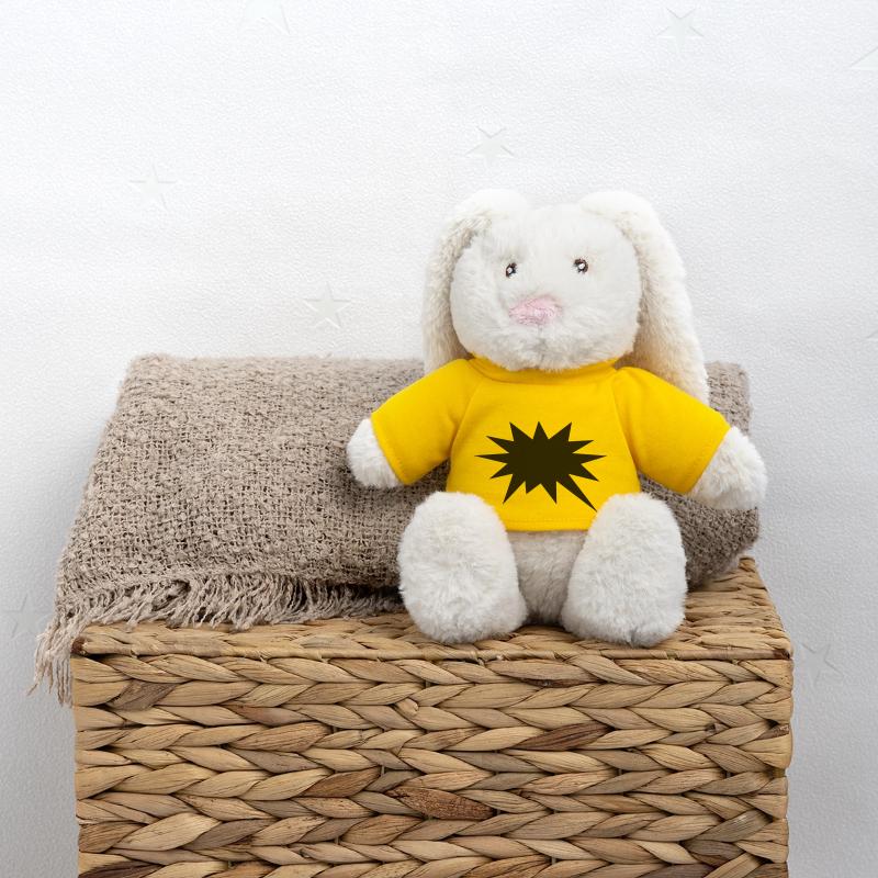 Sprechblase, Comic Blase, Dein Text, Comics Stern MiniFeet® RecycelHase® Creme