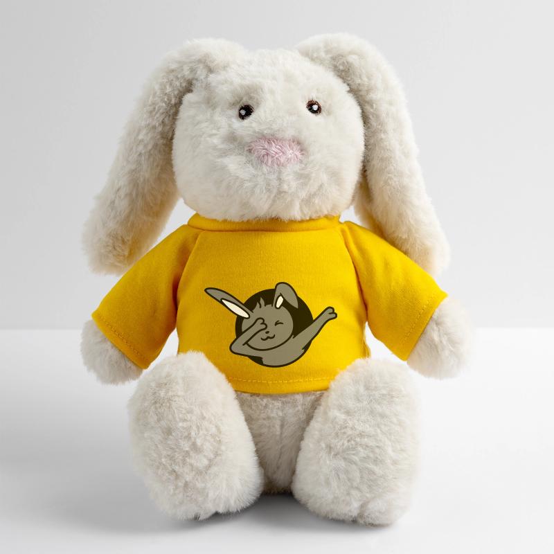 Bunny Dabbing Dab Dance Pose Dancing Hole Party Fun MiniFeet® RecycelHase® Bunny Cream
