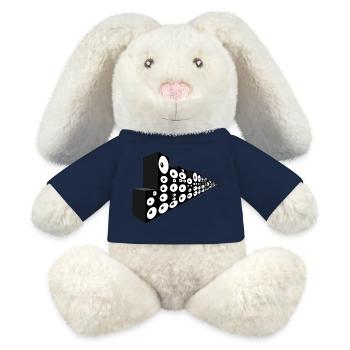 Mur de son infini - Lapin en peluche recyclé MiniFeet® Crème - jaune soleil - Devant