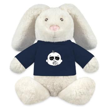 Geschenkidee, lustig, Familie, Baby, Spaß, cool, Weihnachten - MiniFeet® RecycelHase® Creme - Sonnengelb - Vorne