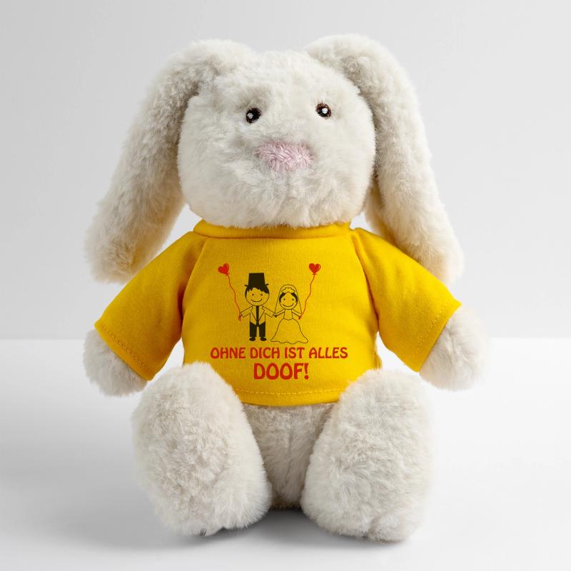 Without you, everything is stupid 2 MiniFeet® RecycelHase® Bunny Cream