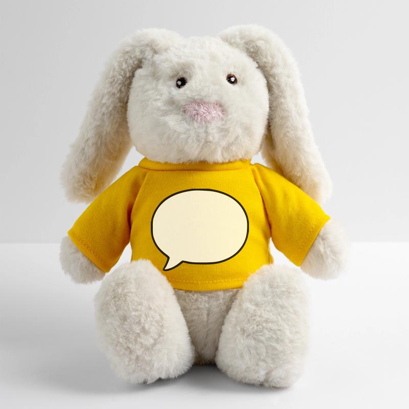 Personalize your own speech bubble comic MiniFeet® RecycelHase® Bunny Cream
