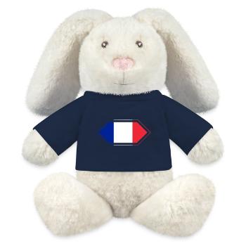 French Flag Diamond - MiniFeet® RecycelHase® Bunny Cream - french navy - Front
