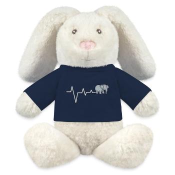 Elefant Pulse T-Shirt - MiniFeet® RecycelHase® Creme - Sonnengelb - Vorne