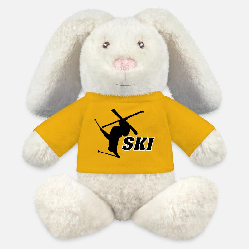 Ski - MiniFeet® RecycelHase® Bunny Cream - sun yellow