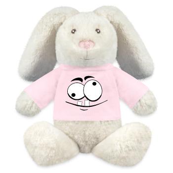 Facial expression "confused" - MiniFeet® RecycelHase® Bunny Cream - sun yellow - Front