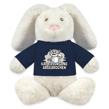 Kapiervorgang abgebrochen – Katze verwirrt - MiniFeet® RecycelHase® Creme - Sonnengelb - Vorne
