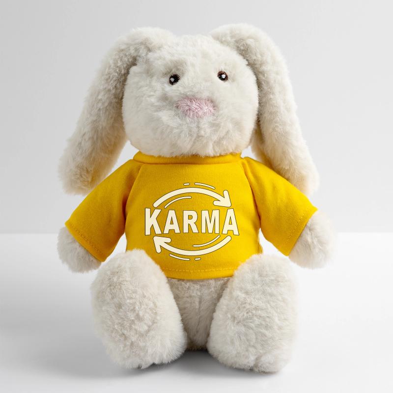 Karma - Minimalistisches Statement Design MiniFeet® RecycelHase® Creme