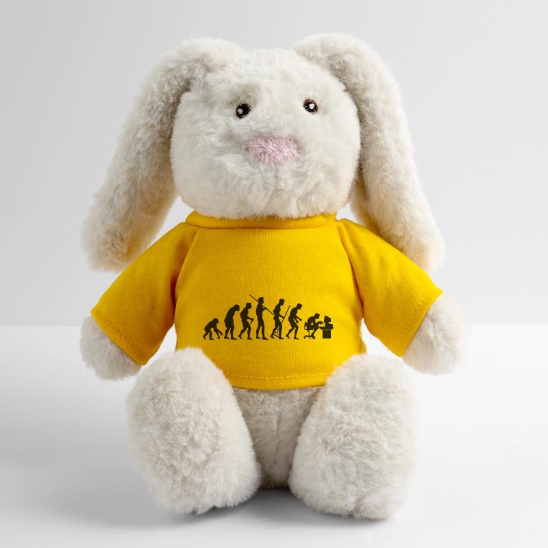 Évolution de la société Lapin en peluche recyclé MiniFeet® Crème